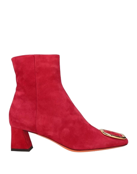 Женские ботильоны Santoni Ibizen декорированные, красные