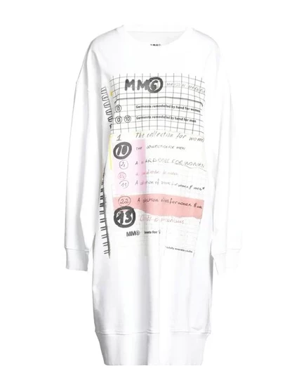 MM6 MAISON MARGIELA Платье миди белый