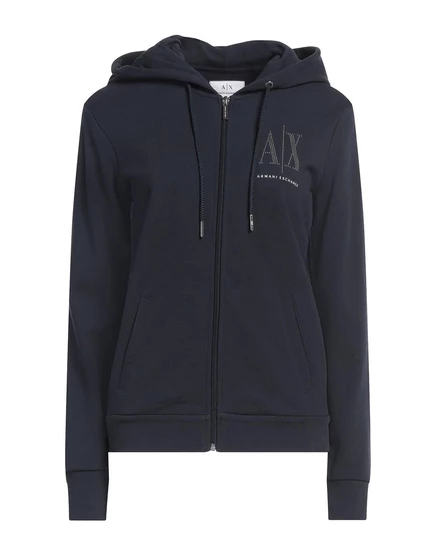 Женская толстовка Armani Exchange Agata, темно-синяя