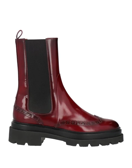Женские ботинки челси Santoni PAPERMAG, кожаные, кирпичные