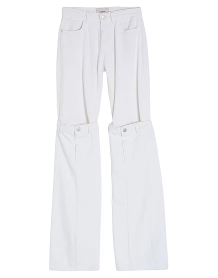 Женские джинсы Coperni COPERNI Jeans клеш, белые