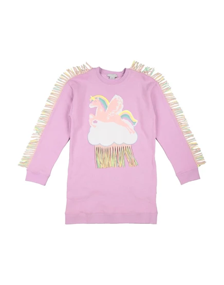 Детское платье Stella McCartney Kids, сиреневое