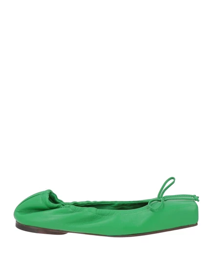 Женские балетки Jacquemus с бантом, зеленые