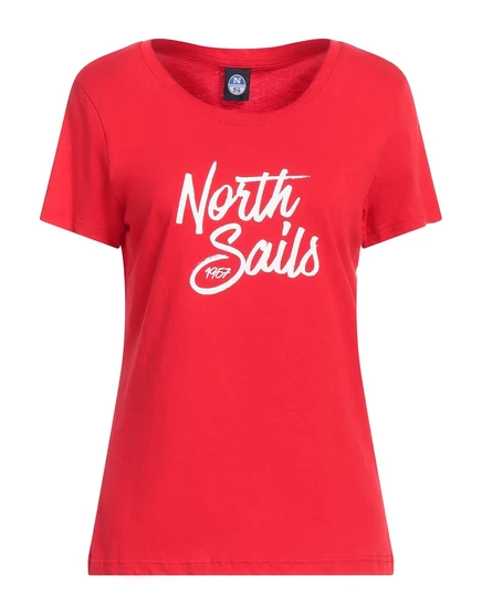 Женская футболка North Sails с логотипом, красная