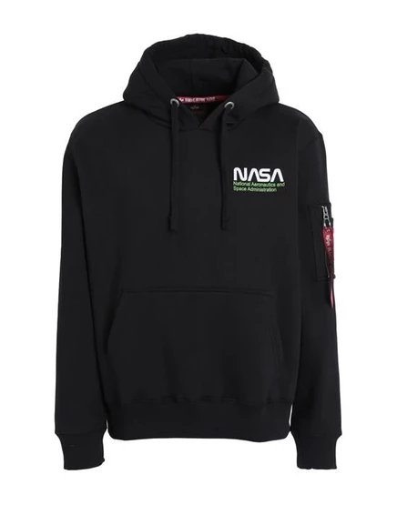 Толстовка Alpha Industries с капюшоном, чёрная