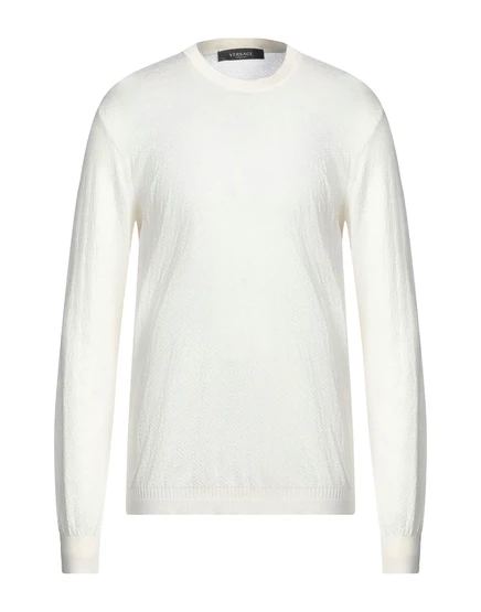 VERSACE Sweaters гипсово-белый