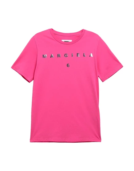 Детская футболка MM6 Maison Margiela Junior, фуксия