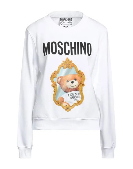 Женское худи Moschino Papermag, белое