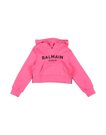Женская толстовка Balmain KIDS с капюшоном, розовая