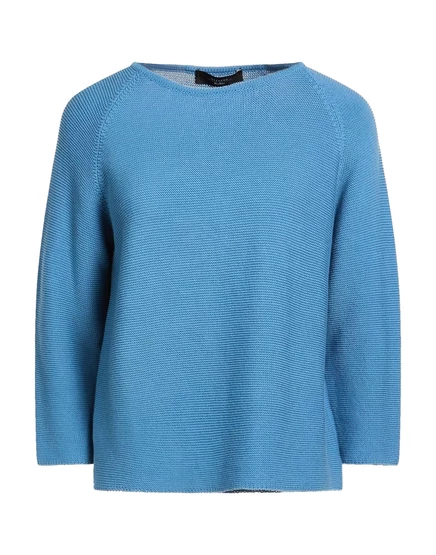 Женский свитер Weekend Max Mara, хлопок, голубой