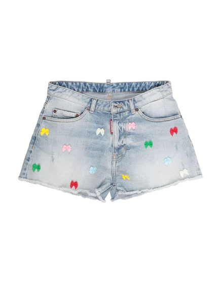 Женские джинсовые шорты DSquared2 Junior, синие