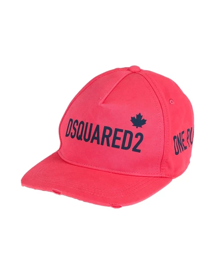 Мужская кепка DSquared2 PAPERMAG, хлопковая, коралловая
