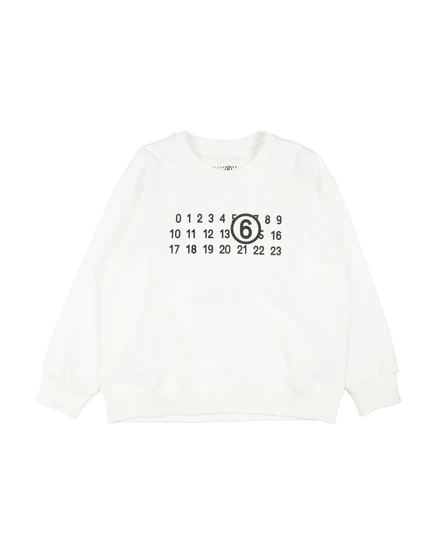 Детский свитшот MM6 Maison Margiela, белый