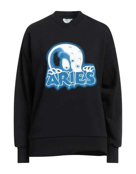 Женское худи Aries с логотипом, черное