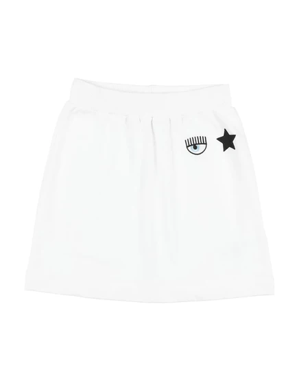 Детская юбка Chiara Ferragni Promotion Junior, белая