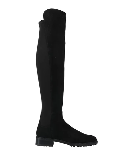 Женские сапоги Stuart Weitzman, замшевые, черные