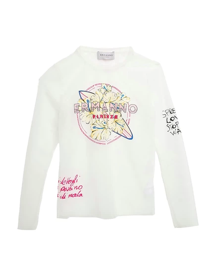 Женский топ Ermanno Firenze из тюля, белый