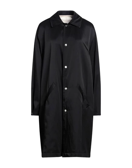 Женский тренч Jil Sander атласный, чёрный