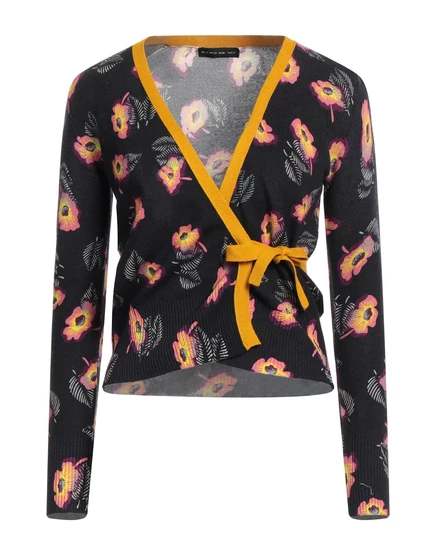 Женский кардиган Etro PAPERMAG с цветочным принтом, черный