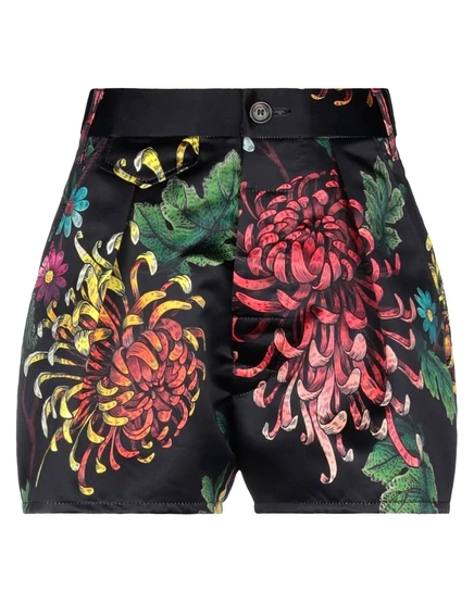 Женские шорты DSquared2 PAPERMAG, сатин, черные