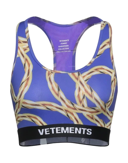 Женский спортивный топ VETEMENTS PAPERMAG, фиолетовый