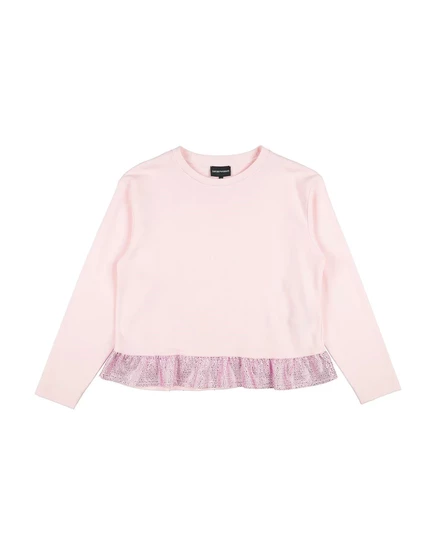 Женский свитшот Emporio Armani с кристаллами, розовый