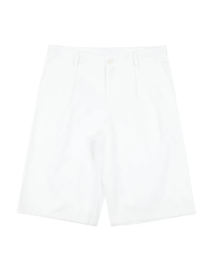 Мужские шорты Dolce & Gabbana JUNIOR из габардина, белые