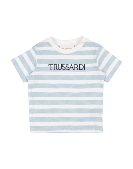 Детская футболка Trussardi Junior, небесно-голубая