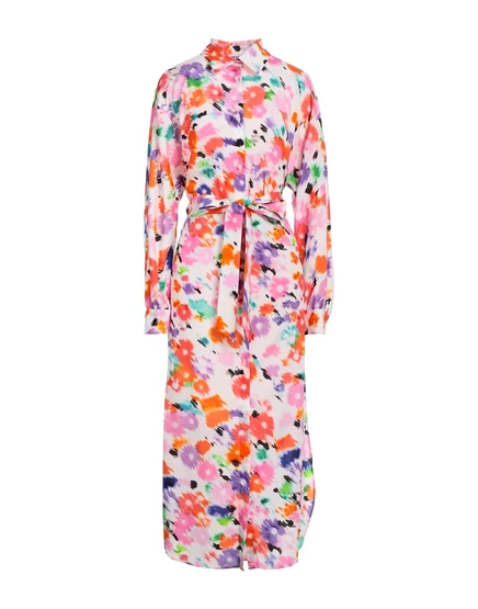 Женское платье‑рубашка MSGM Lorenz_SP, оранжевое
