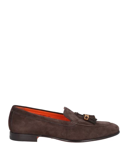 Мужские лоферы Santoni, темно-коричневые