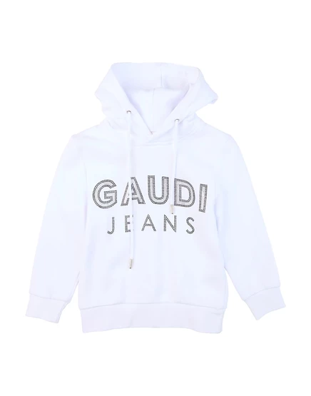 Женское худи Gaudì Kids, хлопок, белое