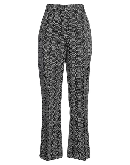 Женские трикотажные брюки Missoni bootcut, серебристые
