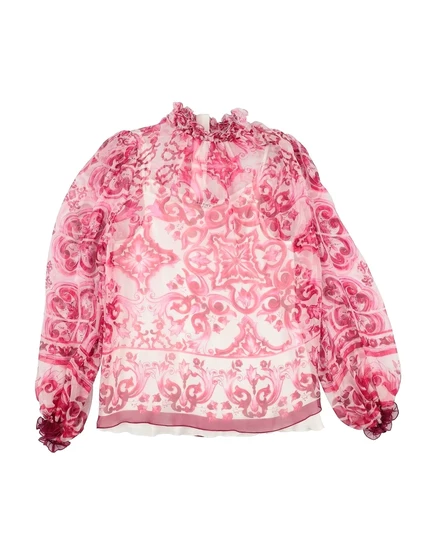 Женский топ Dolce&Gabbana Junior, шелковый, пурпурный