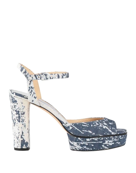 Женские сандалии Jimmy Choo Papermag, платформа, синие