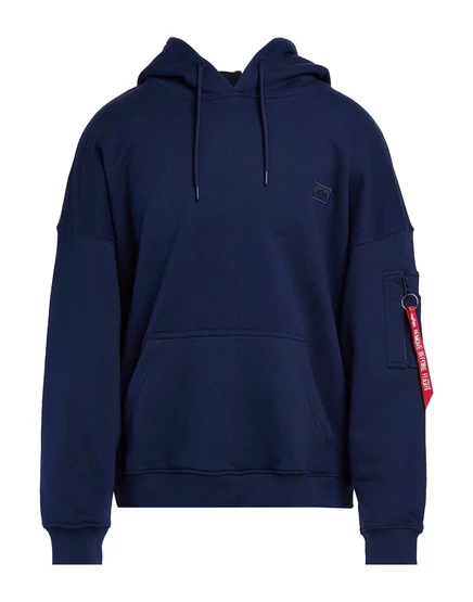 Мужское худи Alpha Industries, темно-синее