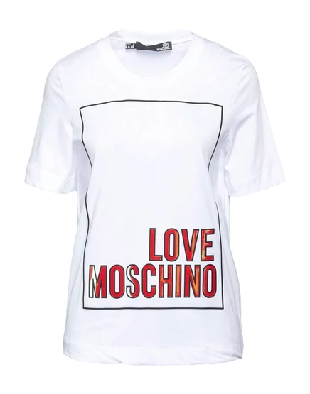 Женская футболка Love Moschino WONDERWOMAN, белая
