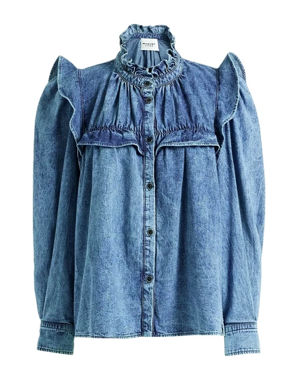 Женская джинсовая рубашка Marant Toile, синяя