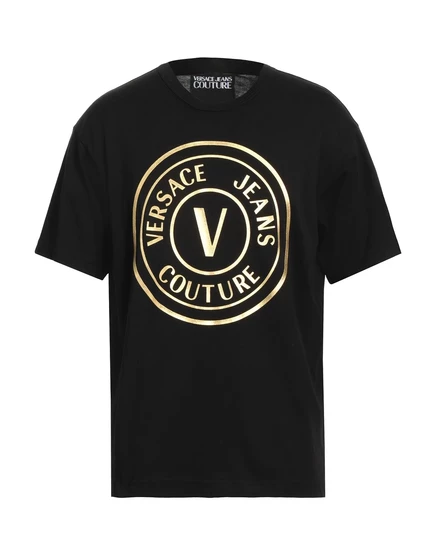 Мужская футболка Versace Jeans Couture, черная