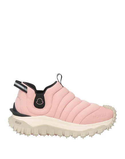 Женские слипоны Moncler Grenoble текстильные, светло‑розовые
