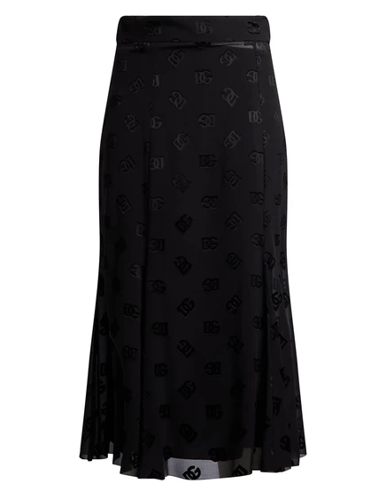 Женская юбка миди Dolce&Gabbana Wonderwoman, черная
