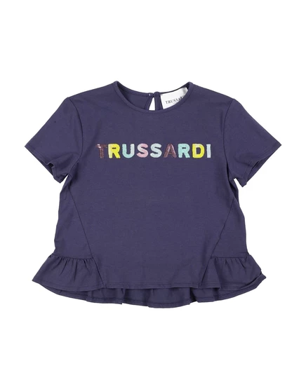 Женская футболка Trussardi Junior Promotion, темно-синяя
