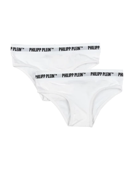 Женские трусы Philipp Plein PAPERMAG, 2 шт., белые