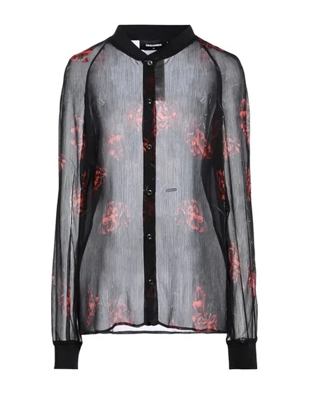 DSQUARED2 Pубашка чёрный