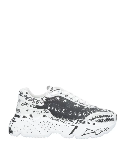 Женские кроссовки Dolce & Gabbana кожаные, белые