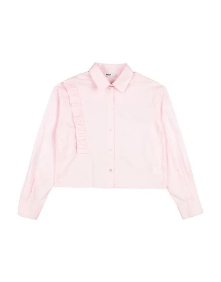 Женская рубашка MSGM, хлопковая, розовая