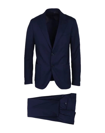 Мужской костюм LARDINI однобортный, гусиная лапка, иссиня-чёрный