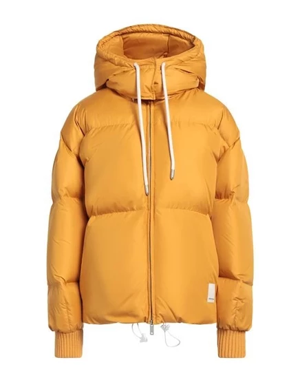 Женский пуховик Emporio Armani с капюшоном, охра