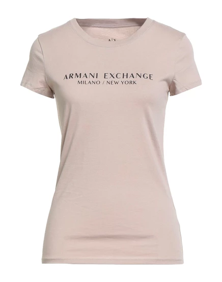 Женская футболка Armani Exchange Lorenz_SP, песочная