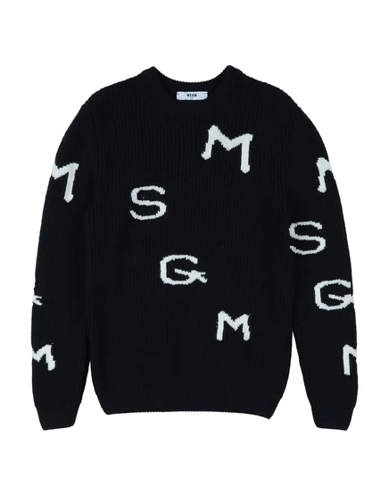 Свитер унисекс MSGM Promotion Junior, черный