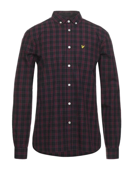 Мужская рубашка Lyle & Scott Ibizen, гранатовая